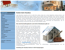 Tablet Screenshot of hausbaukosten.net